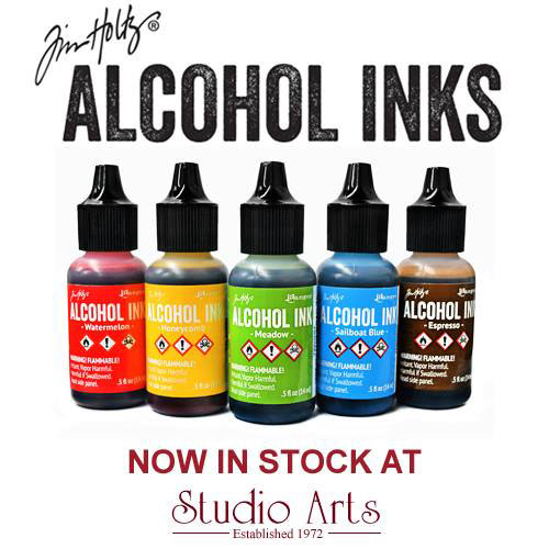 Alcohol Inks Rubber Stamping