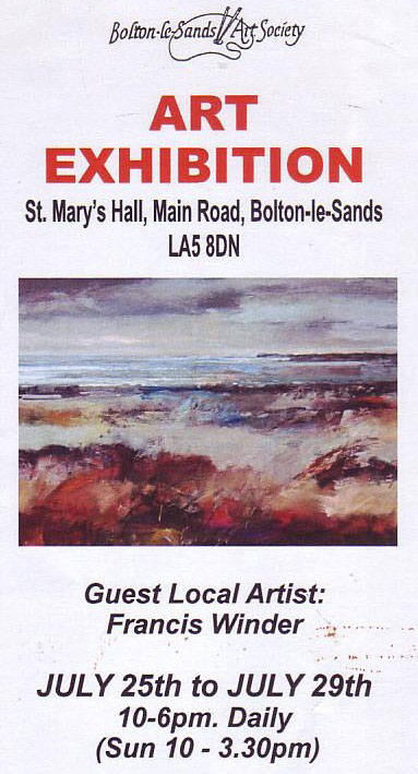 Bolton le Sands Annual Exhibition Guest Artist