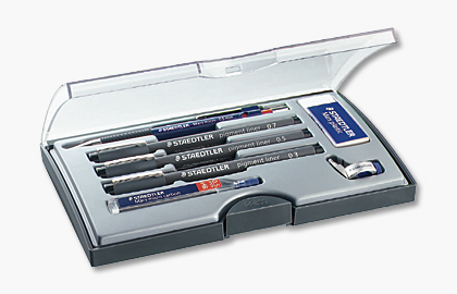 pigment liner pen set staedtler