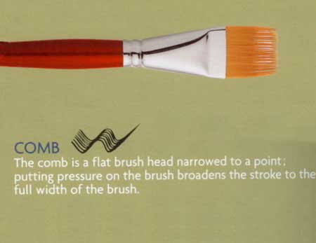 Comb brush polyamide fibre from Iris