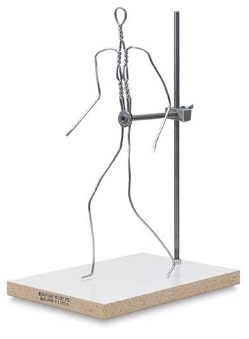 Head and bust wire armature