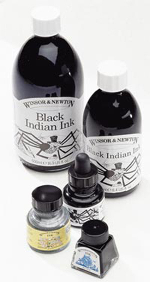 Drawing Ink - Black Indian Ink, 500ml