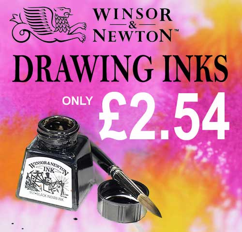 special offer Winsor Newton Drawing Inks colour chart 