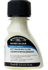 Masking Fluid Winsor Newton Drawing Inks colour chart 