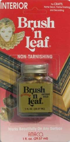 Brush 'n Leaf Interior Metallic Paint 1oz Gold