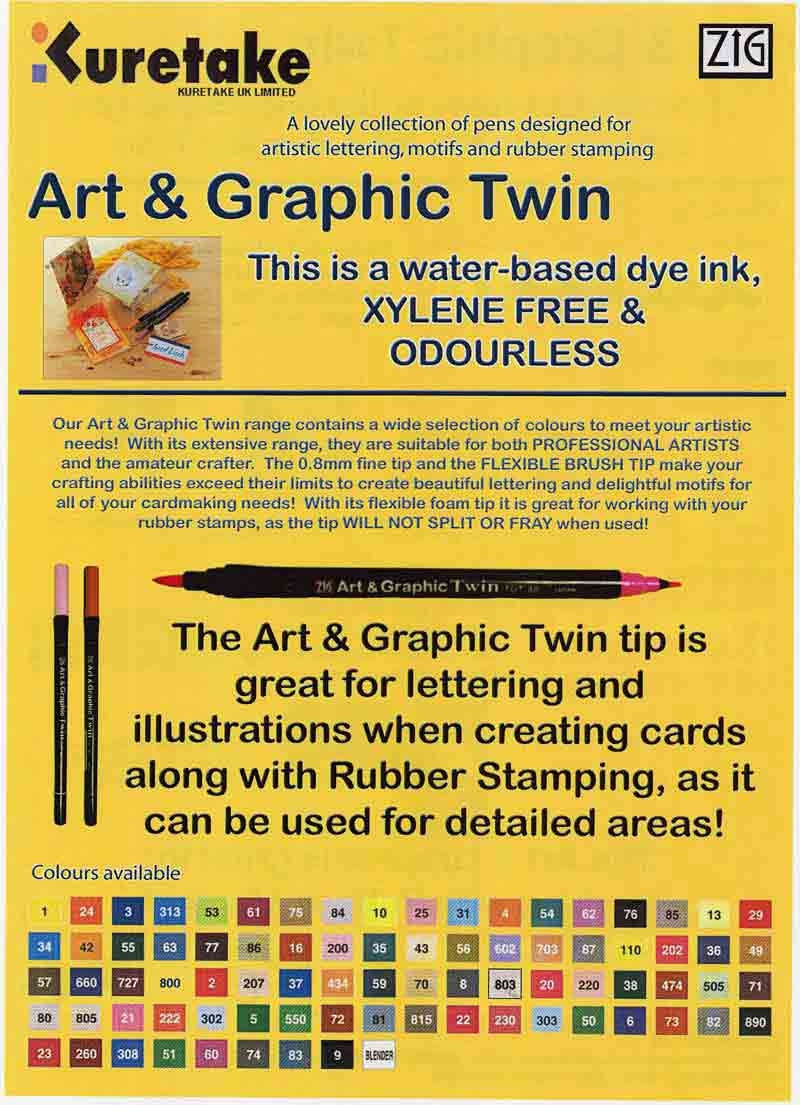 Zig Art & Graphic Twin Real Brush & Fine Markers