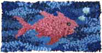 Pegged Fish Rug